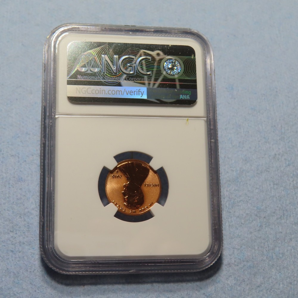 2018 S NGC PF 70 RD REVERSE PROOF SMALL CENT FROM SILVER REVERSE PROOF SET