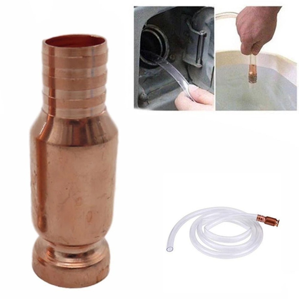 Quick and Safe Copper Siphon Connector for Hassle Liquid Pumping 1pc