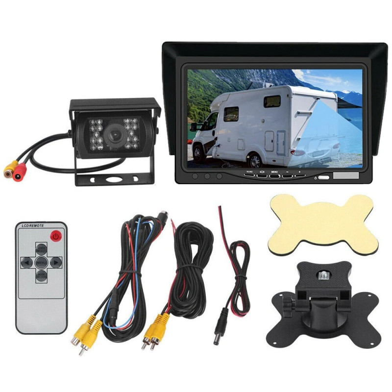 4PIN Reversing Camera 7" 2-Way Display for Trucks RVs