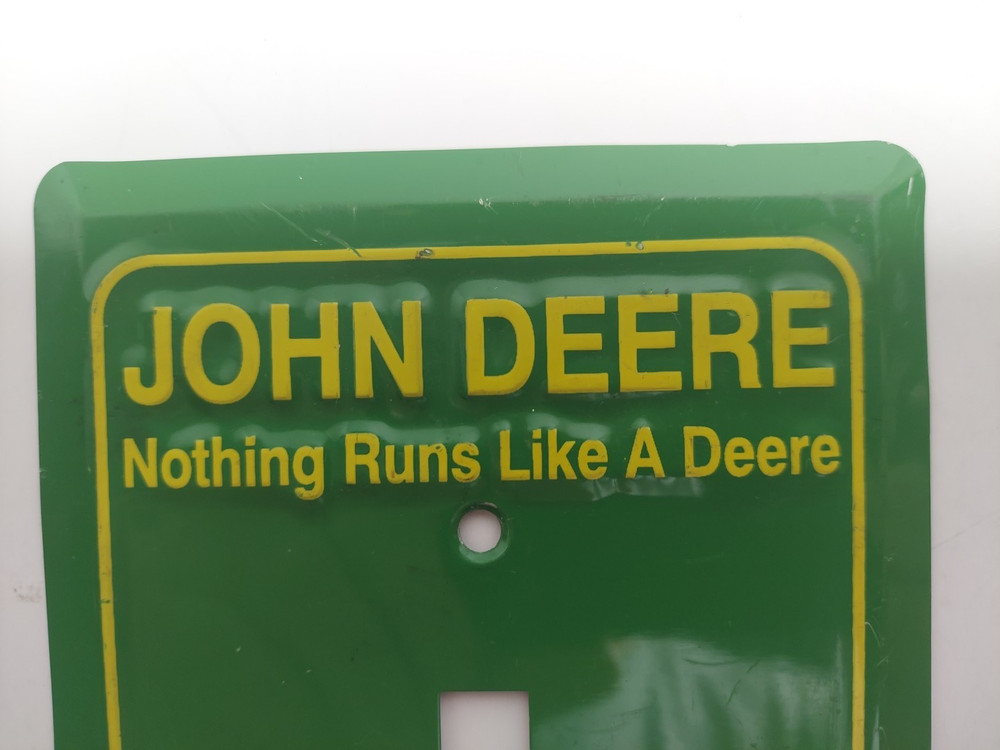 John Deere Light Switch Cover "Nothing runs Like a Deere"