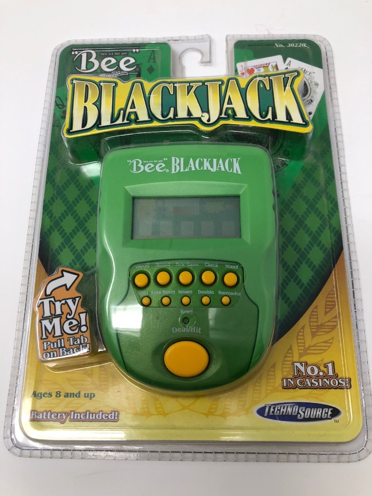 Bee Black Jack Handheld Electronic Game Techno Source New