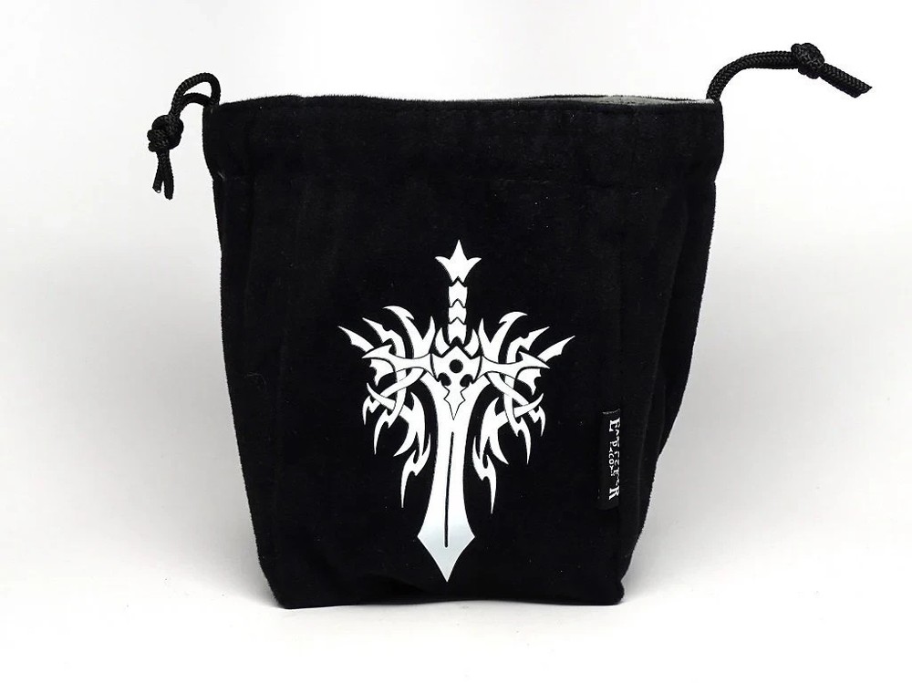 Easy Roller Dice Co. Sword Reversible Microfiber Self-Standing Large Dice Bag