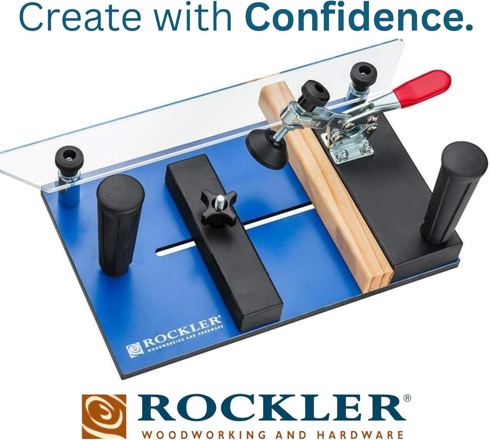Router Table Rail Coping Sled - Easy Adjustments & Firm Grip for Precision Work
