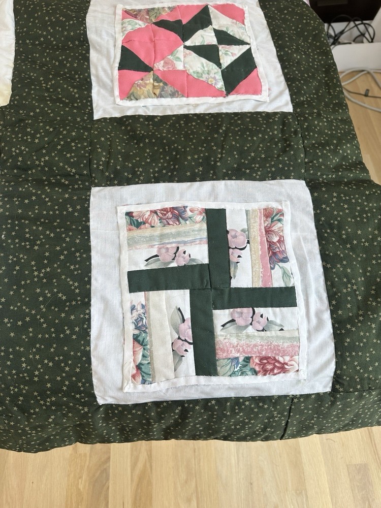 Handmade summer quilt 68x53"
