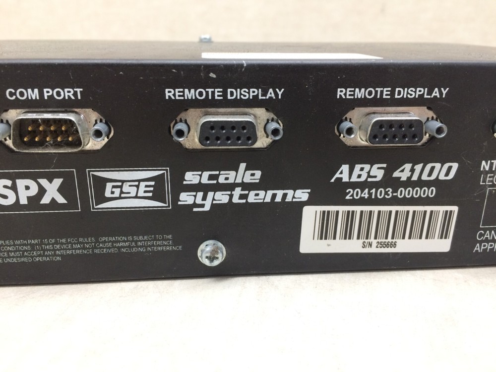 GSE Scale Systems ABS 4100 Control Box Computer 204103-00000 NTEP CC 01-090
