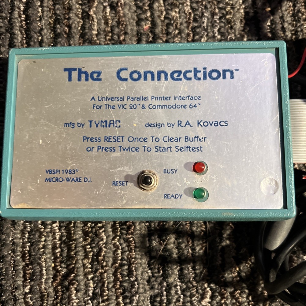 Commodore 64/128 & VIC-20 The Connection/Universal Parallel Interface (TYMAC)