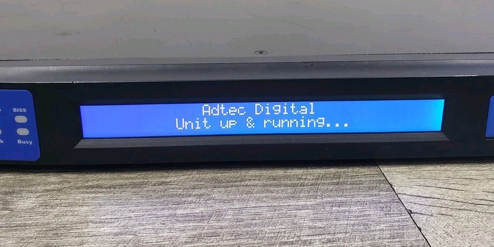 Powers Up* ADTEC EN-31 / MP2 Dual MultiCODEC Encoder/Modulator v2.01.11 UNTESTED