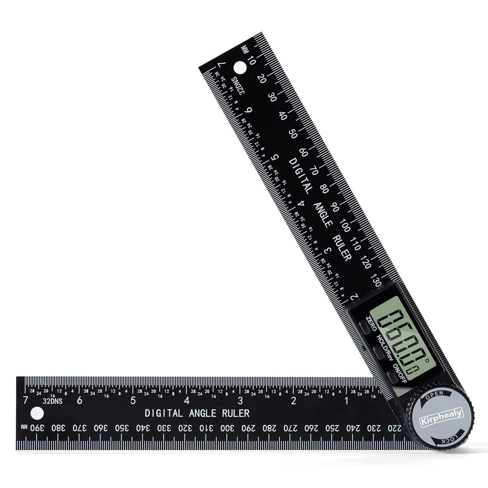 Digital Angle Finder Protractor, 7Inch 200Mm Angle Gauge Professional Measuring