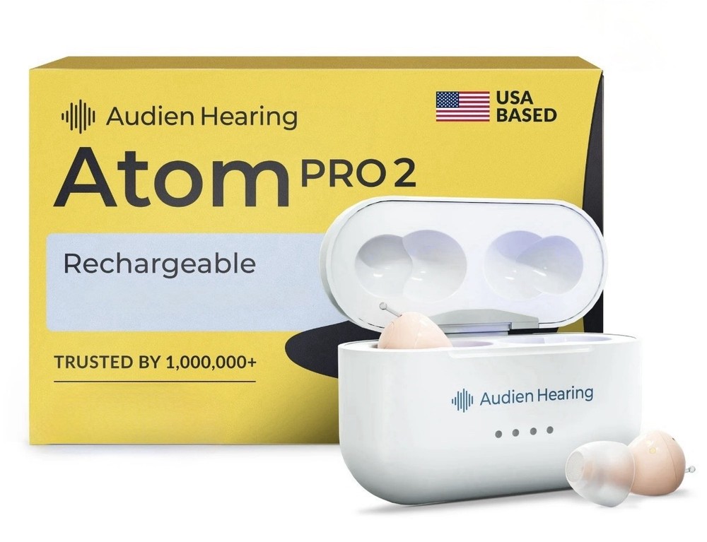 Audien Hearing Atom Pro 2 Rechargeable Registered CIC Hearing Aids