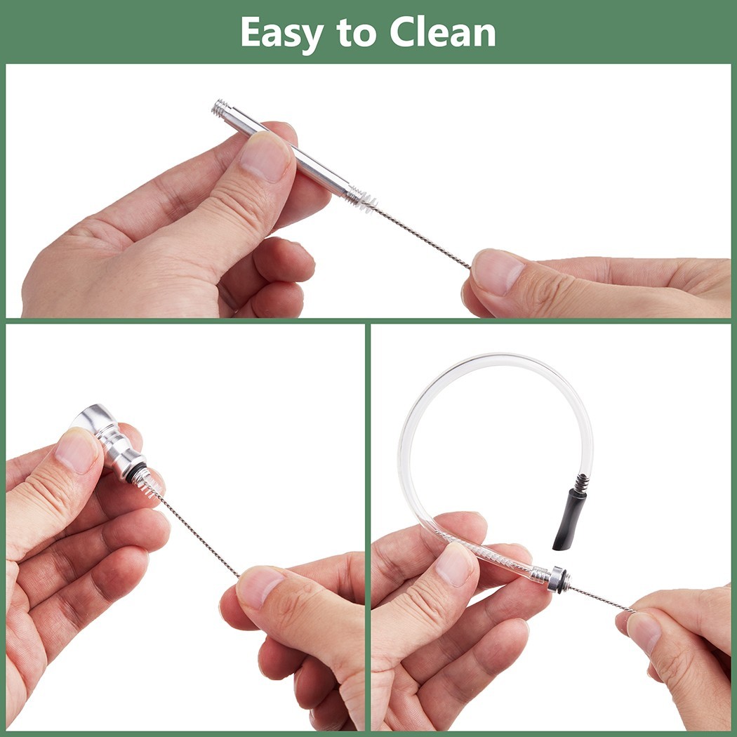 2Pack 4.5" Metal Mini Small Bong Smoking Tobacco Water Pipe Hookah with Box