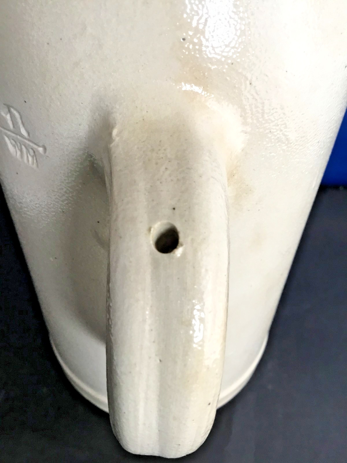 German HB Stoneware Beer Stein Mug 1 Liter 