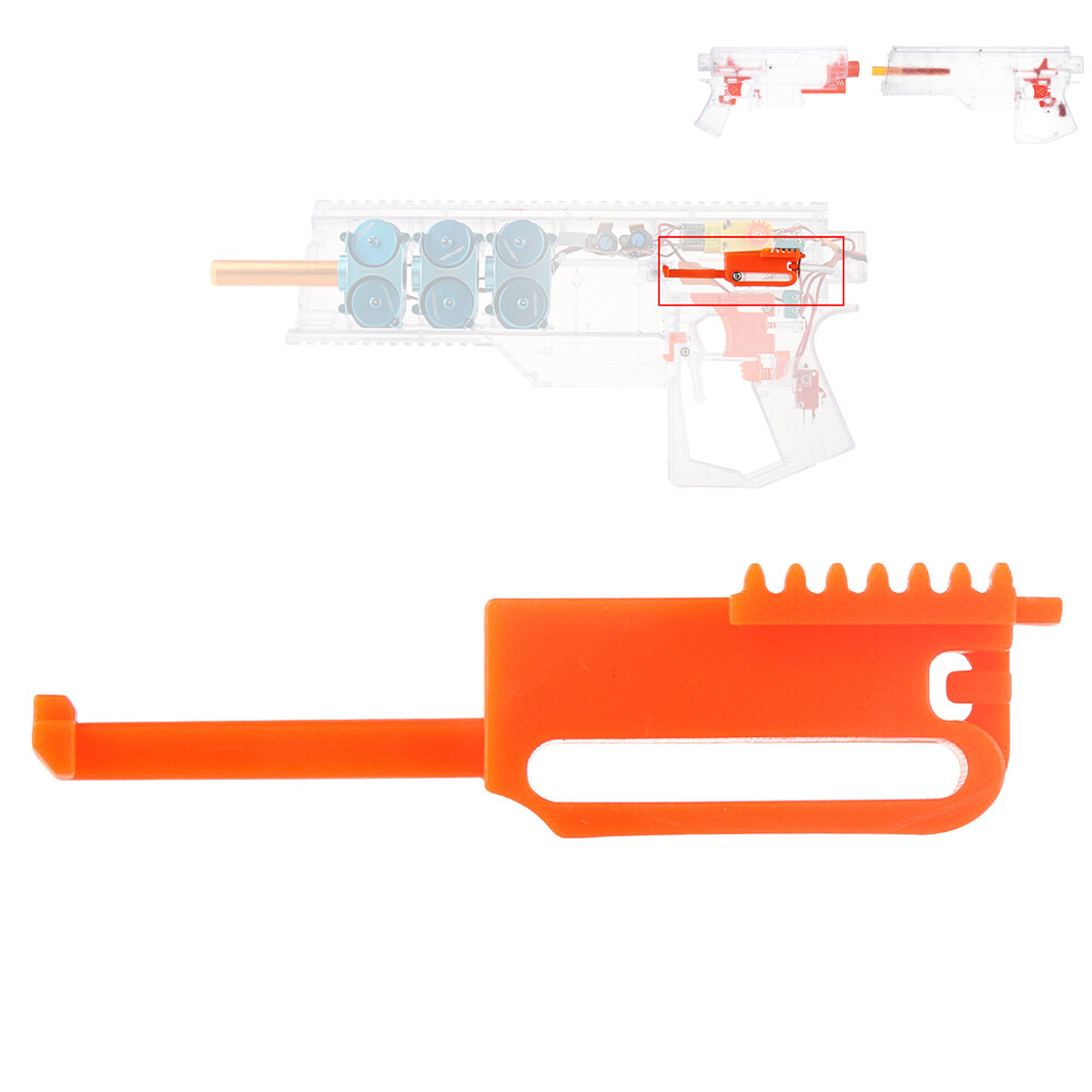 Workermod Fully auto Pusher Rod Plastic Orange for Stryfe /Swordfish / Dominator