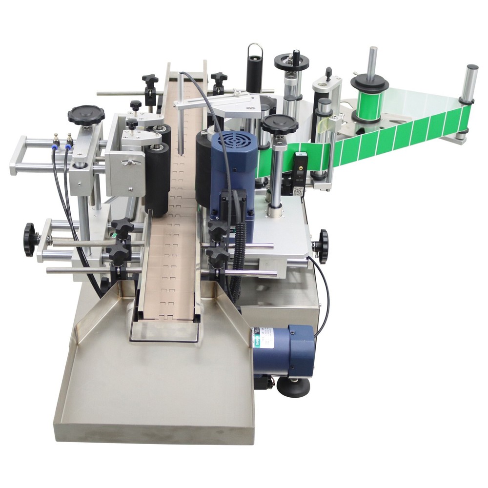 110V Desktop Automatic Round Bottle Labeling Machine for Transparent/Full Label