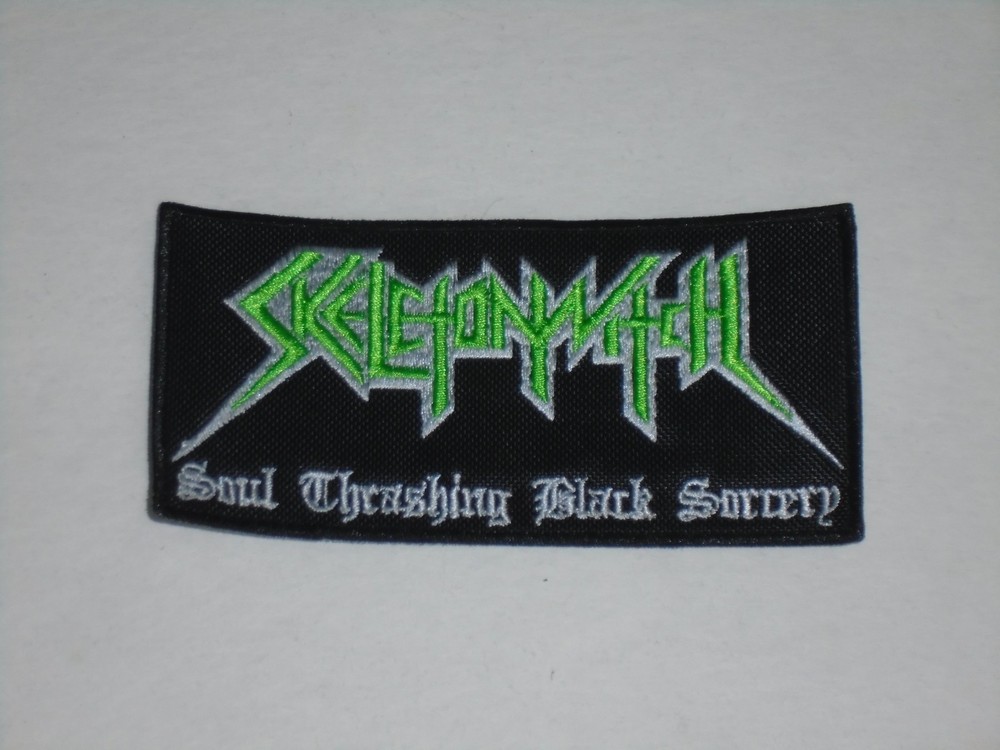 SKELETONWITCH SOUL THRASHING BLACK SORCERY EMBROIDERED PATCH