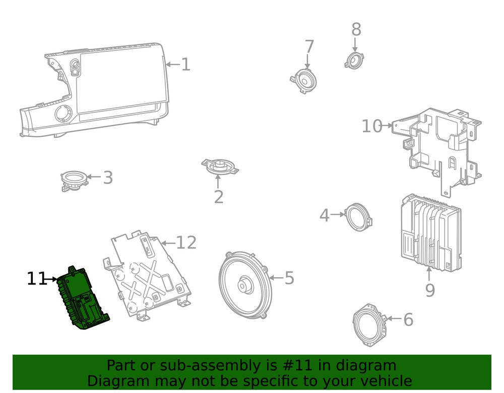 Genuine GM Amplifier 87826269