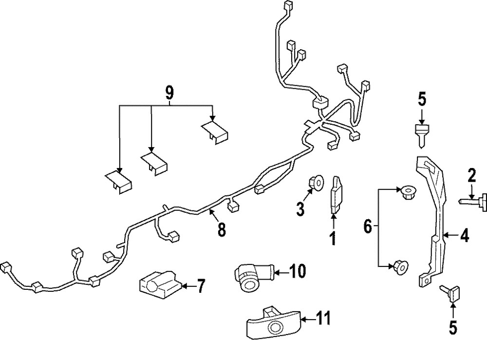 Genuine Mazda Blind Spot Detection System Warning Sensor Bracket BJGT-50-2A1