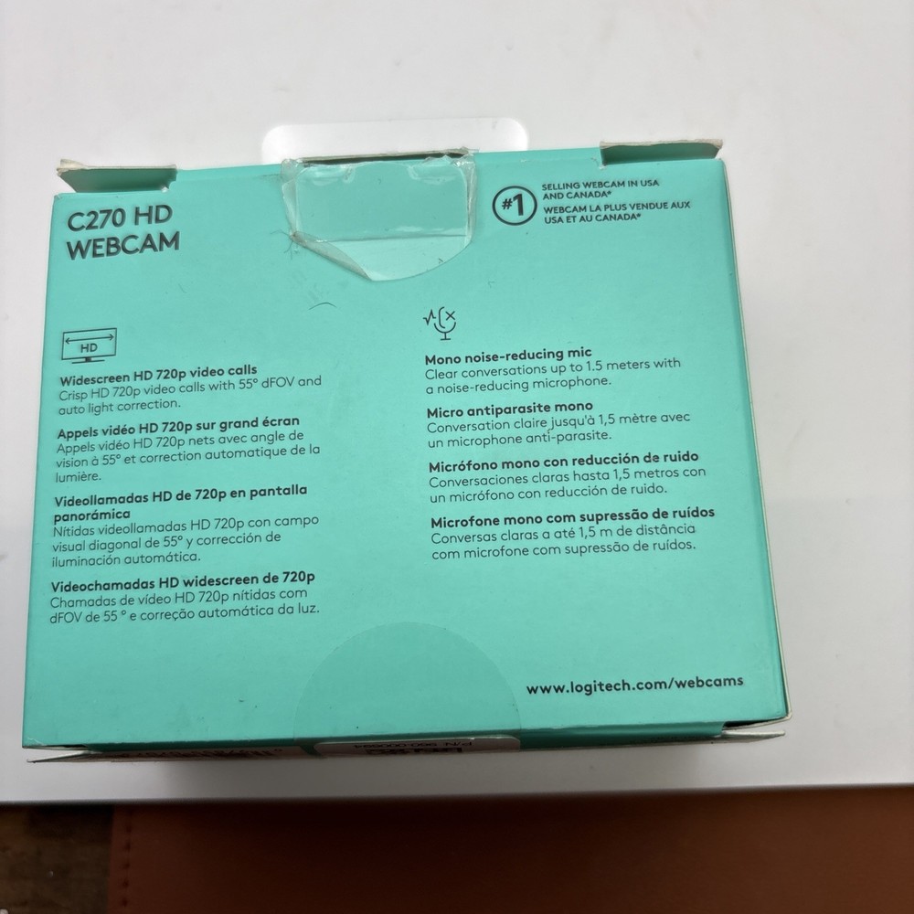NOB-Logitech C270 Web Camera -Widescreen HD Video Calling-Noise-Reducing Mic