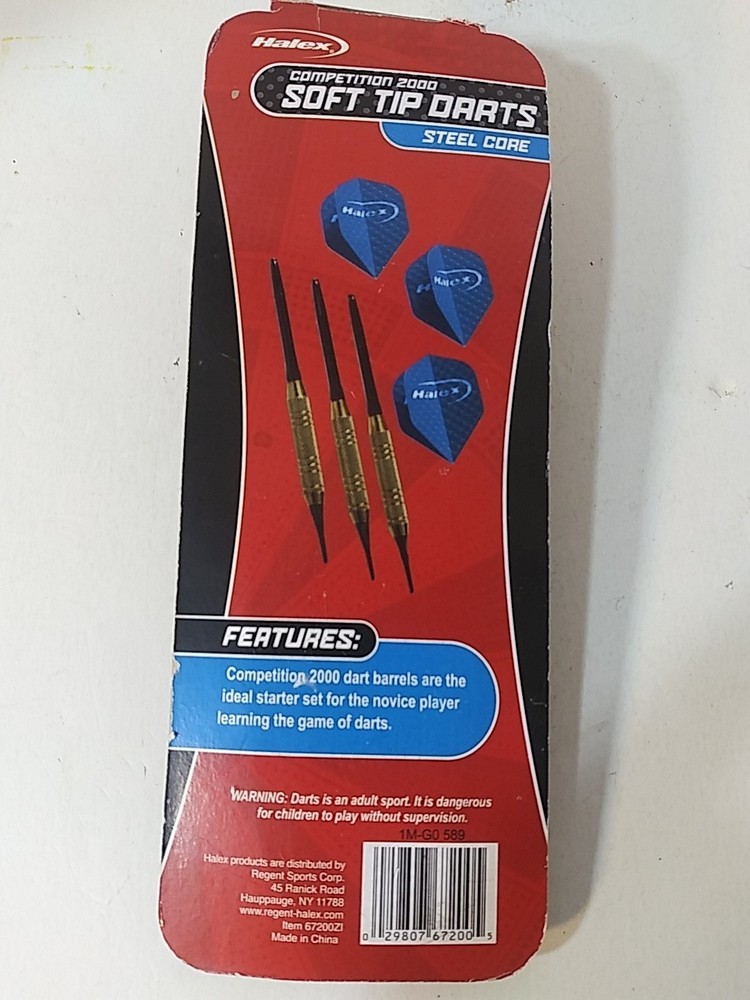 Halex Competition 2000 17 Grand Soft Tip Darts 3 Darts