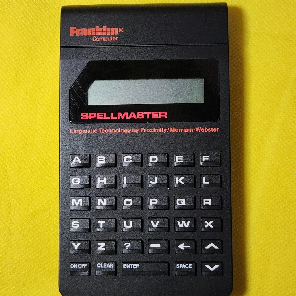 Franklin Computer Spellmaster With Case PS-104 Merriam Webster Tested Working