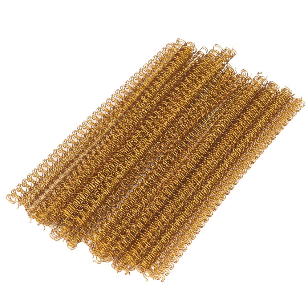 Golden 100x Double Loop Wire Binding Spine 20 Sheet Capacity 3:1 Pitch 34 Loop 6
