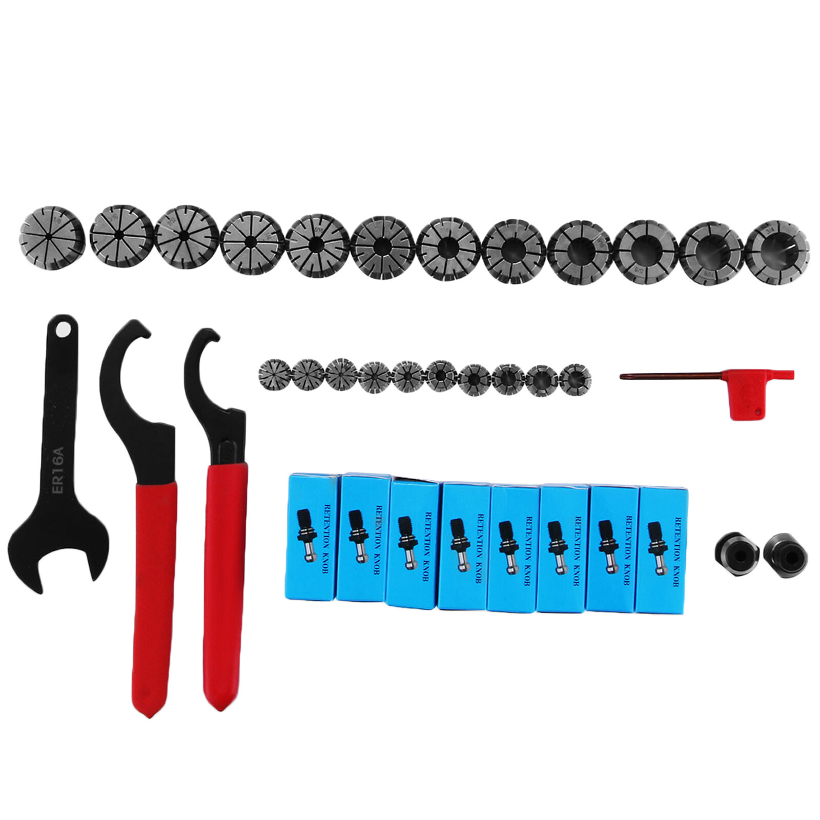 CAT 40 Tooling Kit for Haas Fadal CNC Mill-ER Chuck Collet Holder ER32/16 Tap