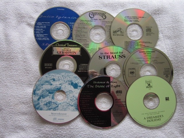 CDs lot for Arts & Crafts Compact Disc DIY Projects Decorations. No CD cases.