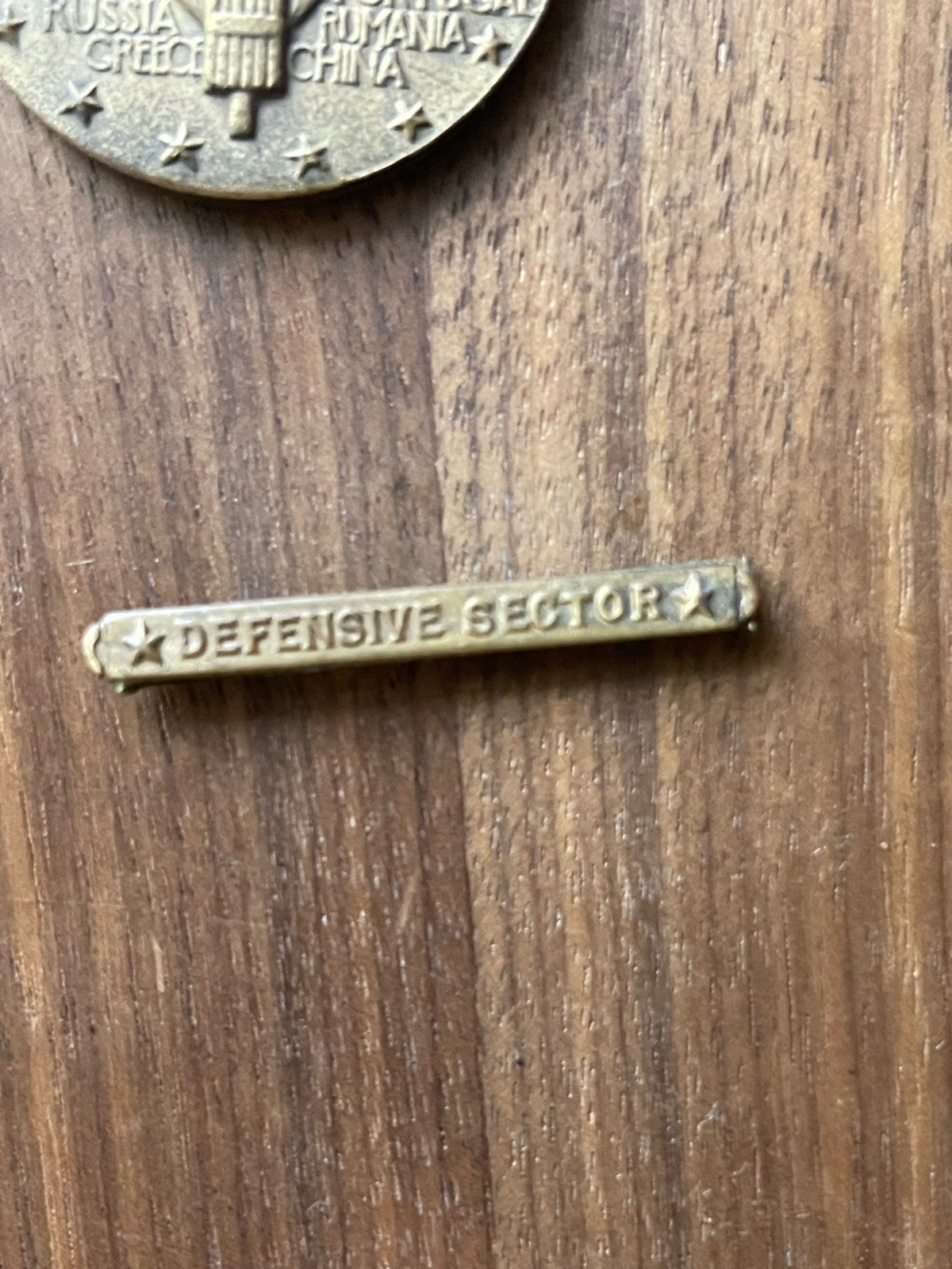 WW1 Victory Medal St Mihiel and Defense Sector Bar