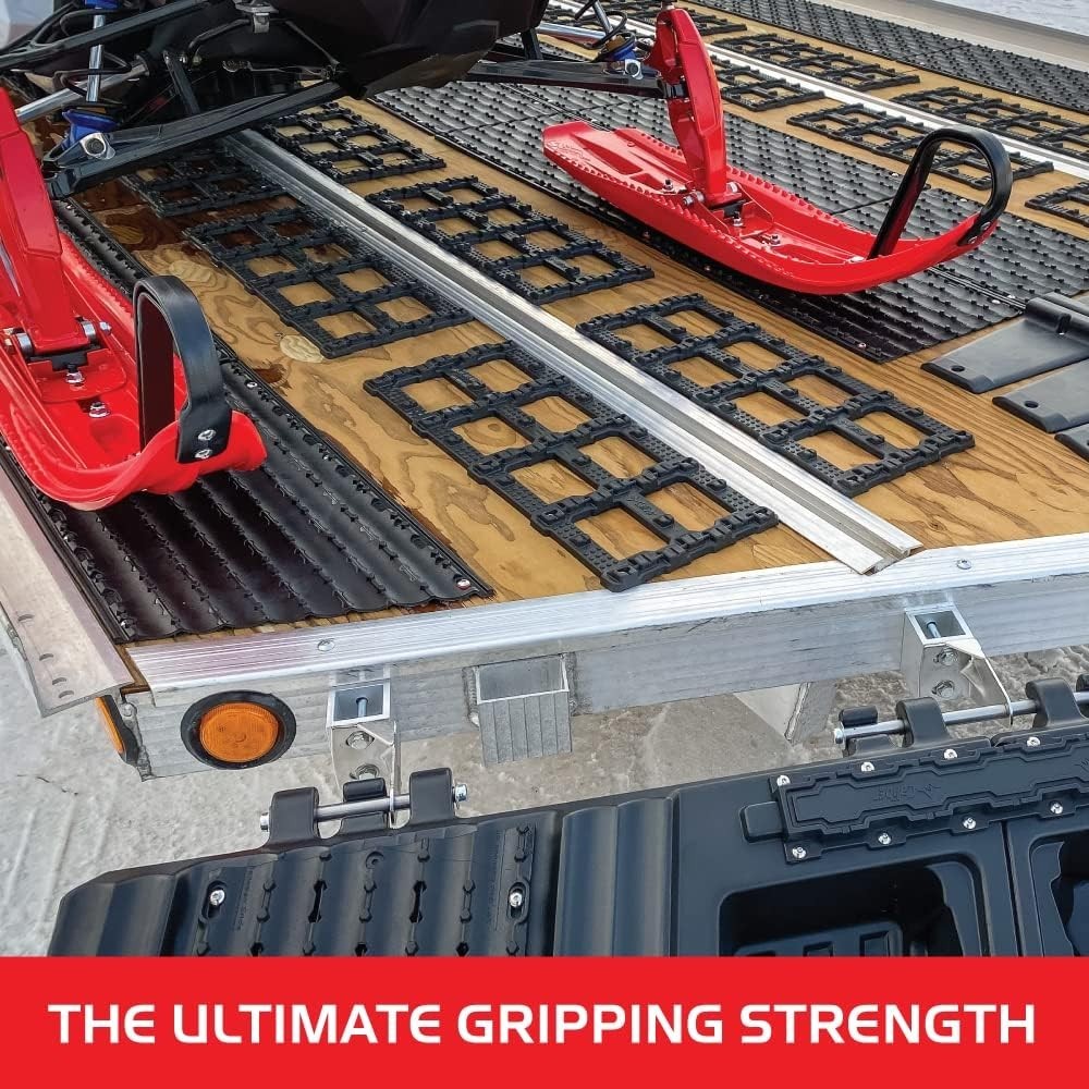 Innovative 2-Pc Snowmobile Traction Set - Trax Grabber for Effortless Loading