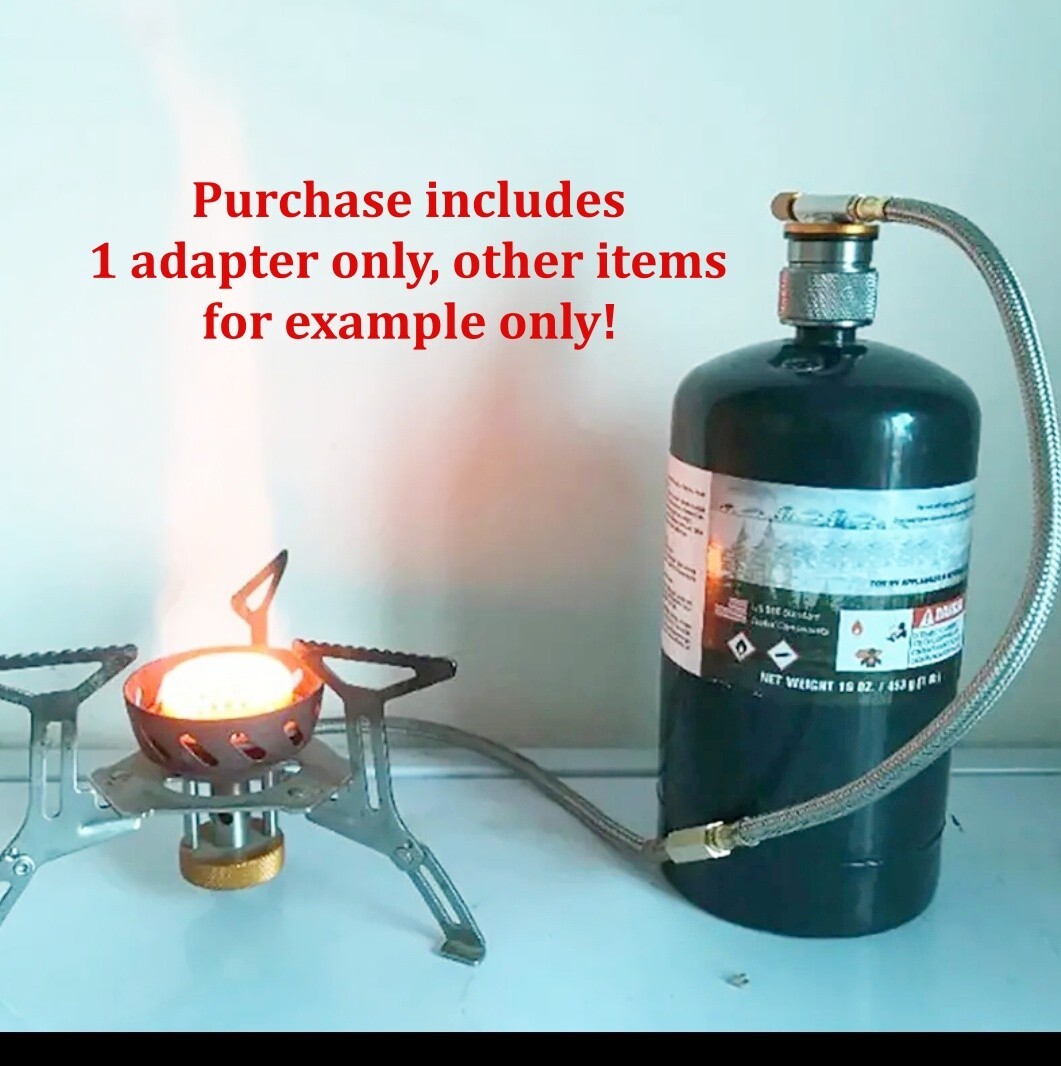Propane to Butane Adapter Converter Conversion for Camping Stoves Lights Etc