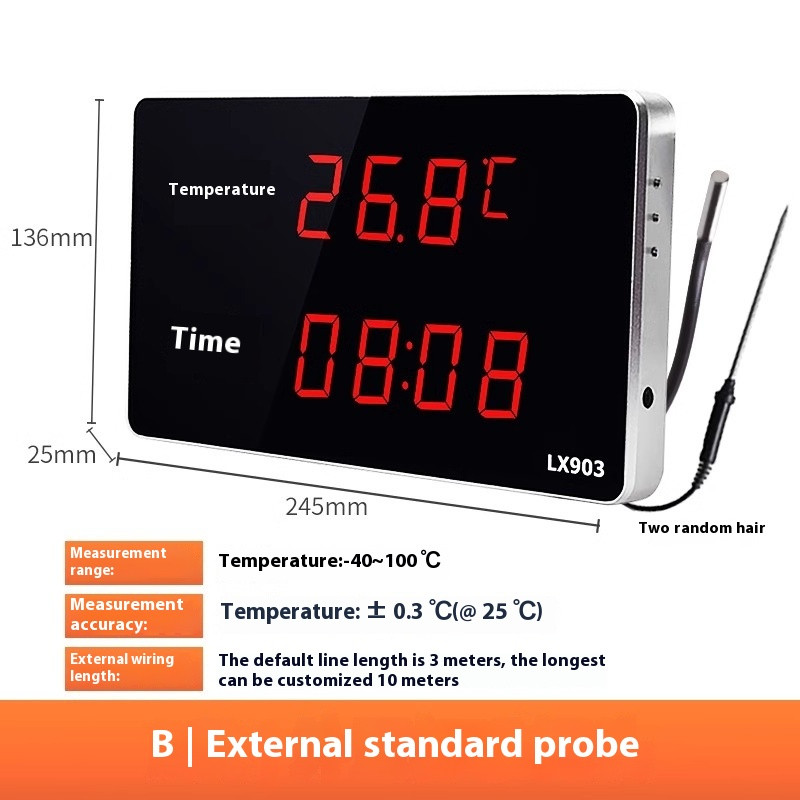 LED Display Electronic Cold Storage Probe Water Temperature Thermometer Meter