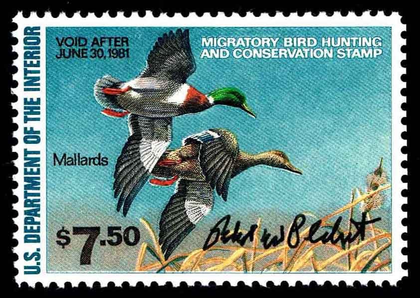 RW47  Signed by Artist Richard W. Plasschaert  OGNH