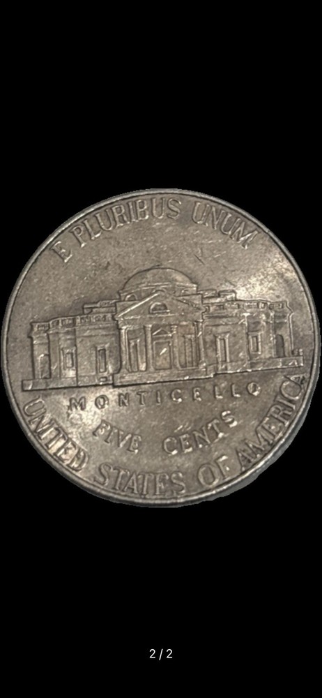 2018 D Jefferson Nickel 5C Doubled Die Obverse and reverse error