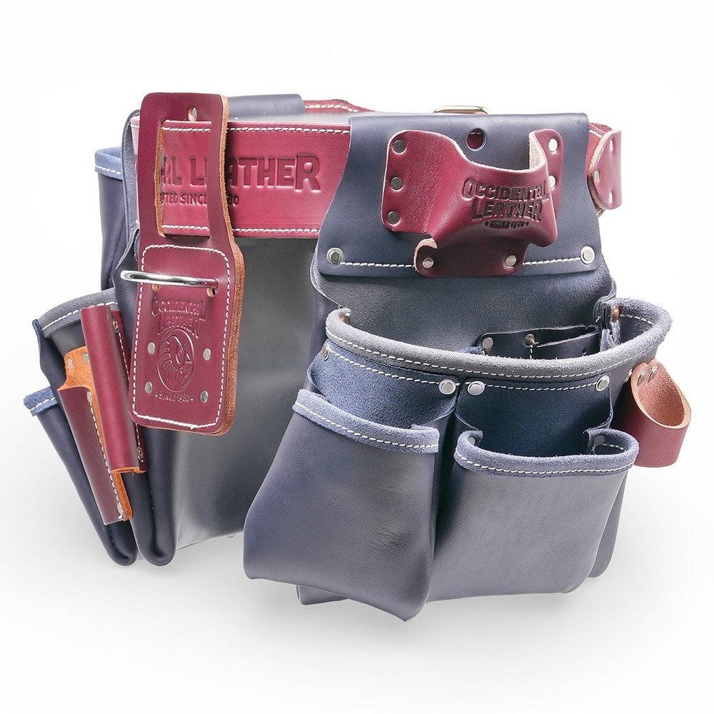 Occidental Leather NR5080DB Pro Framer™ Set with Double Outer Bag- Navy Red