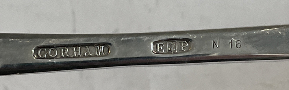 GORHAM - GENERAL de ROCHAMBEAU Revolutionary Era 12" SILVERPLATE SERVING Spoon