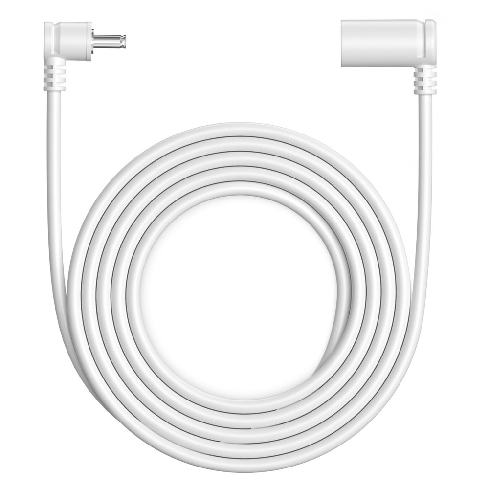 10 ft. Barrel Plug Extension Cable - Compatible with Ring 10 (3 m), White