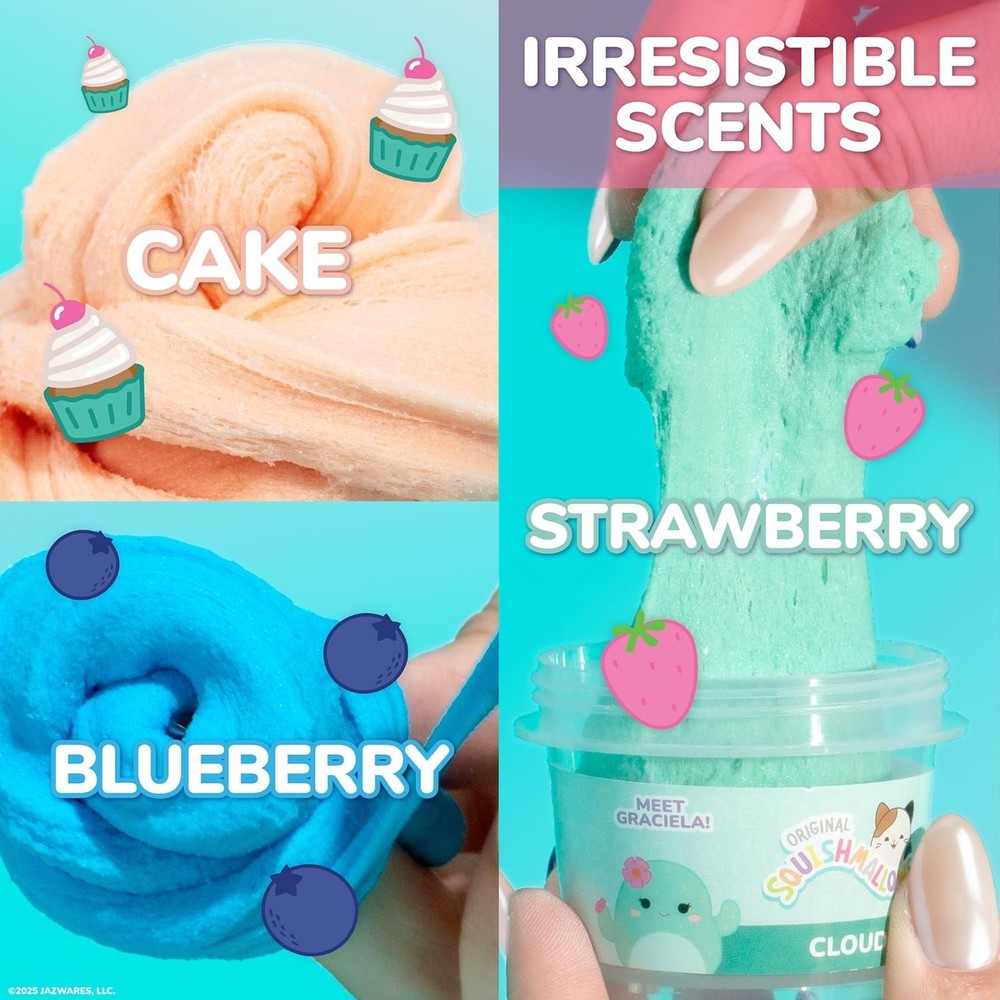 Original Squishmallows™ Mini Slime Squad, 3 Slime Bag Charms