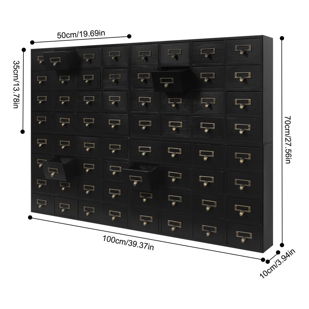 Storage Cabinet, 64-Drawer Storage Box, 4 PCS Drawer Cabinets