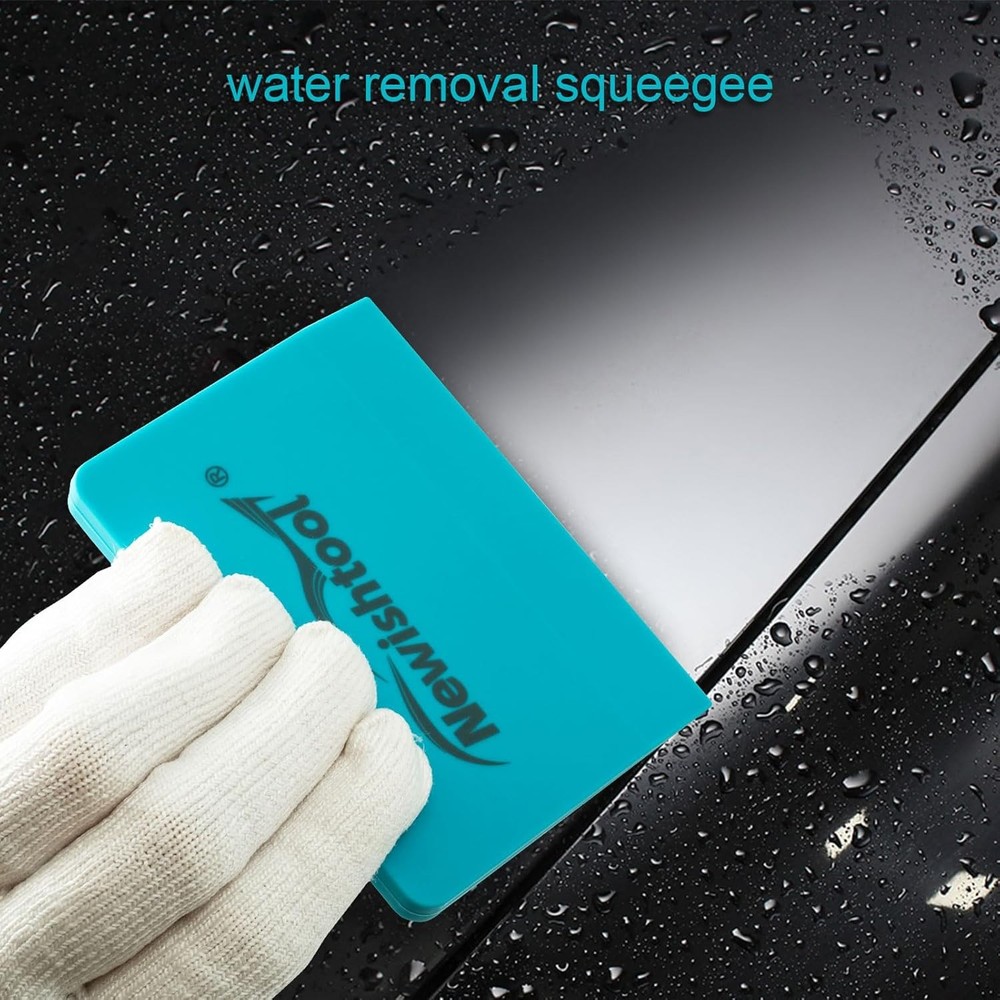 Soft Silicone Small Squeegee for Vinyl, 2 PCS PPF Tools Window Tinting Blue
