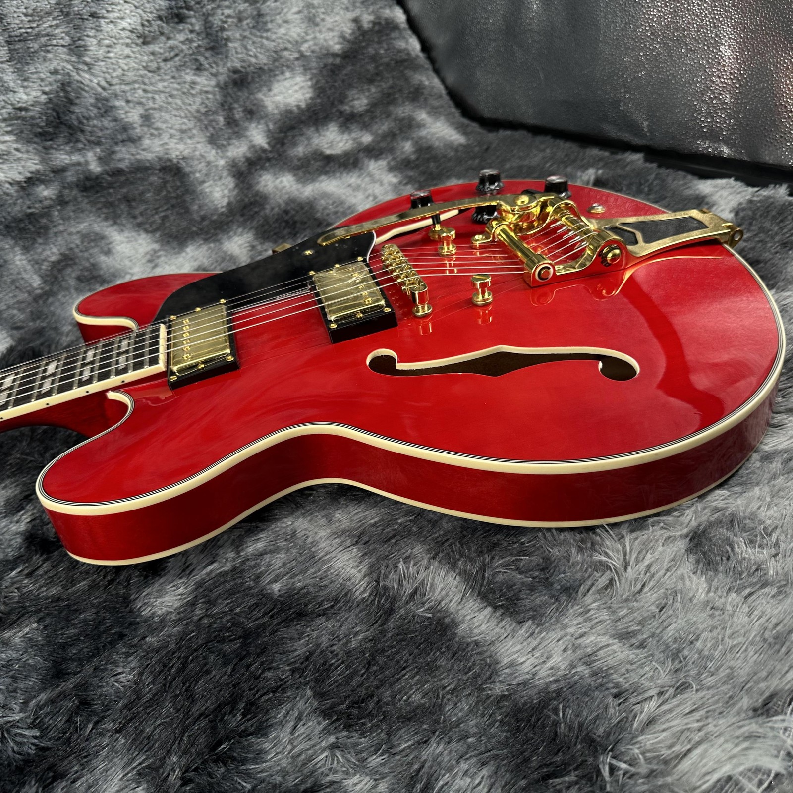 Back to the Future"1955"ES-345 Cherry Red Electric Guitar Rosewood Fingerboard