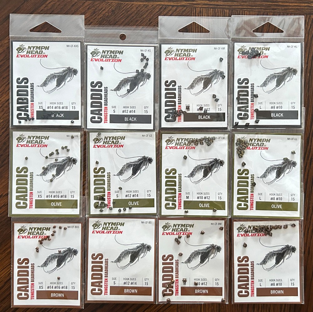 Nymph Head - Evolution - Caddis - Tungsten - Flymen Fishing