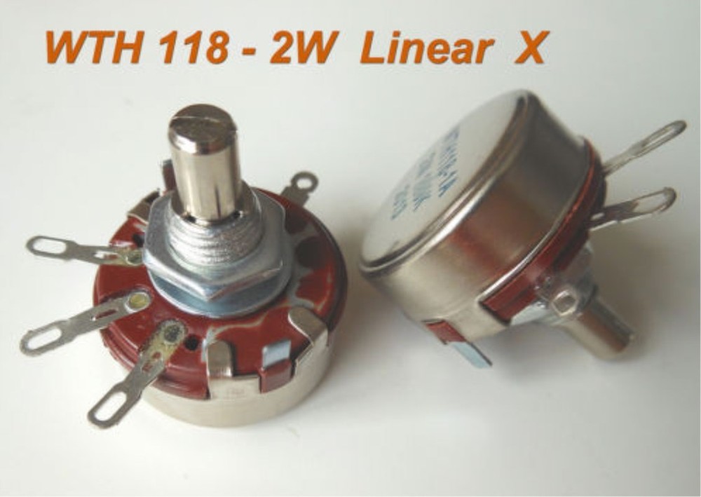 New 10pcs 150K Ω Ohm WTH118 WTH118-1A 2W Linear Potentiometer