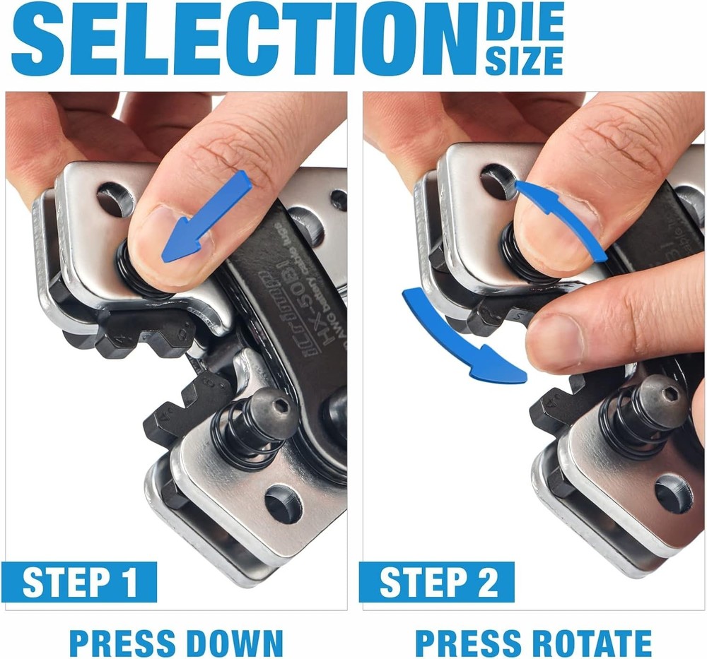 Versatile Crimping Tool for Various Cable Sizes