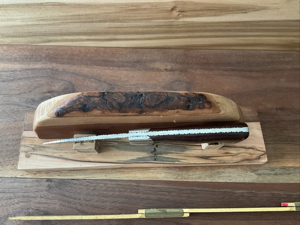 Handcrafted Cherry,ambrosia maple,and walnut Stand Display