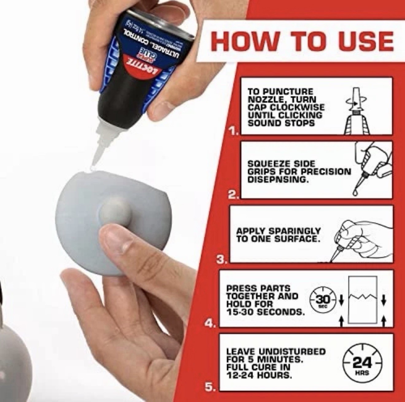 LOCTITE Super Glue ULTRA GEL CONTROL Clear High Strength 4 grams 1363589