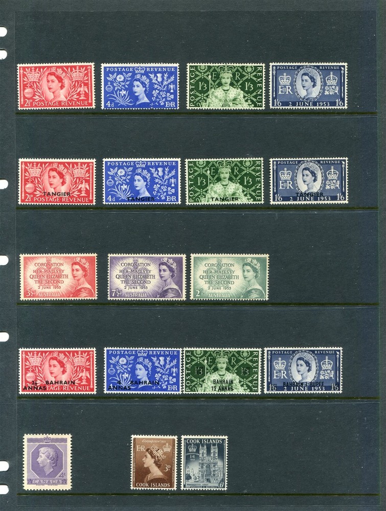 Br. Commonwealth Elizabeth II Cornation Issue Collection [Mint Lightly Hinged]