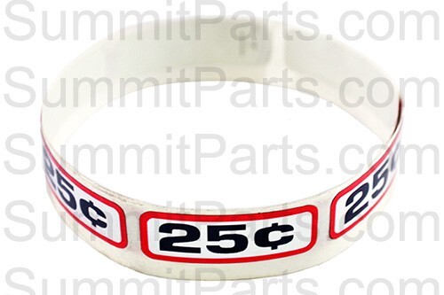 12 PACK- DECALS 25 CENT SLIDE FOR GREENWALD  00-9104-15