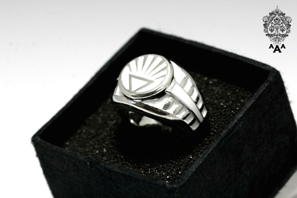 White Lantern Ring V.2 White Lantern Power Ring 925 Sterling Silver White Ring