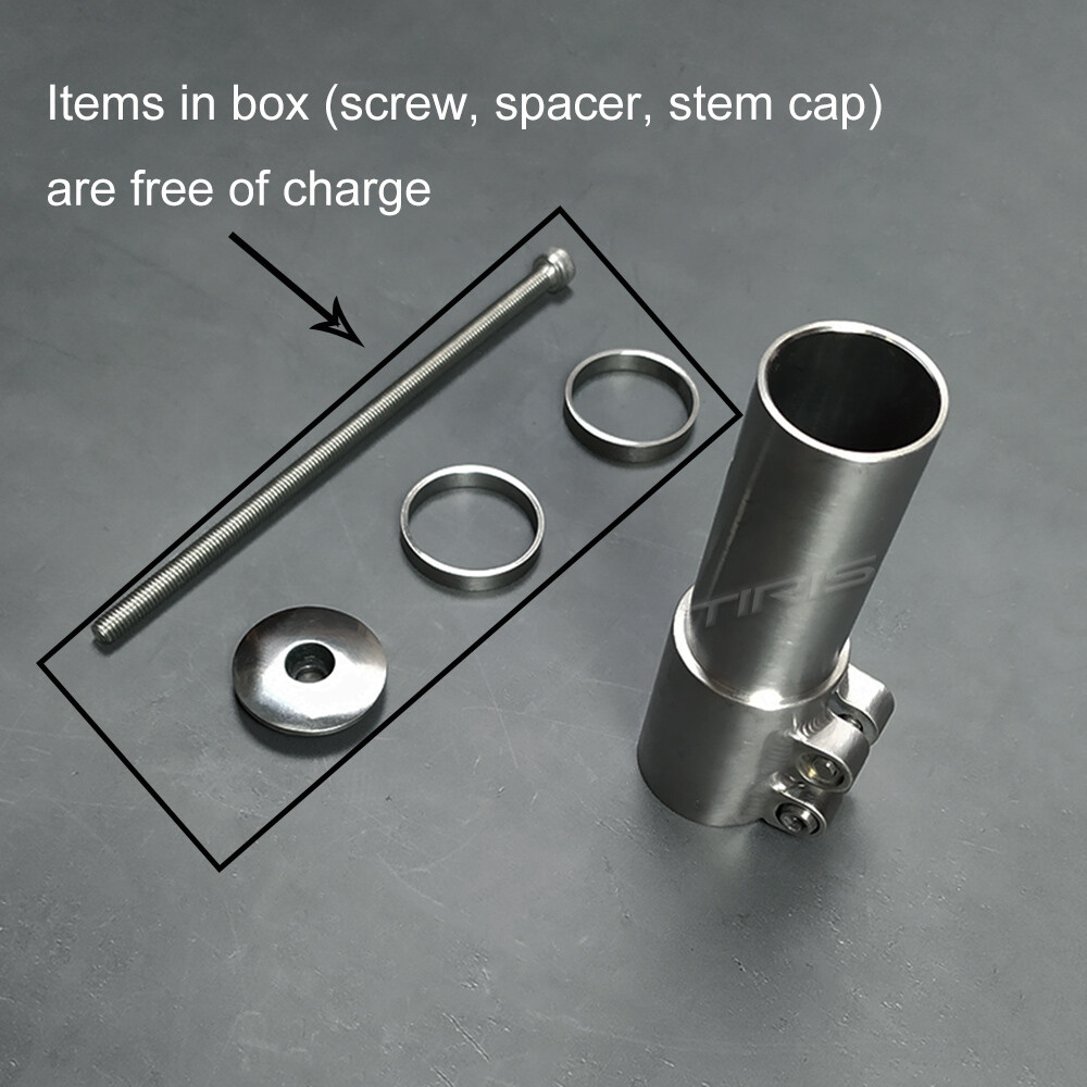 TIRIS ZGQ01 Titanium Stem Heighten Riser Fork Steer tube extender