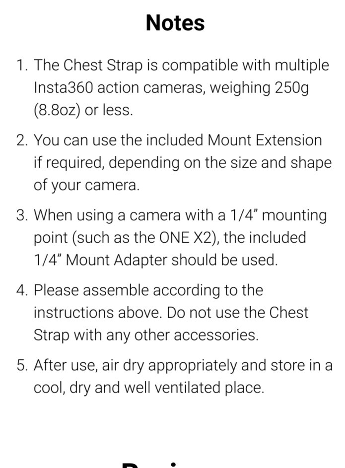 Original Insta360 Chest Strap - Adjustable, Compatible with Insta360 Cameras