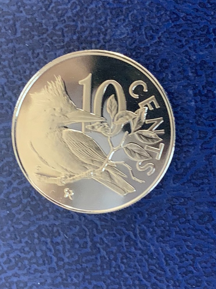 1974 British Virgin Islands 10 Cent proof coin-Ex. mint set-UNC